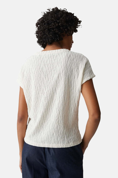 T-shirt met korte mouwen - ecru