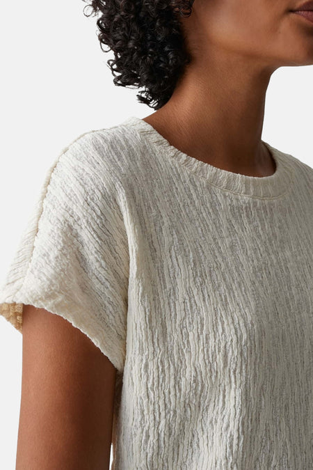 T-shirt met korte mouwen - ecru