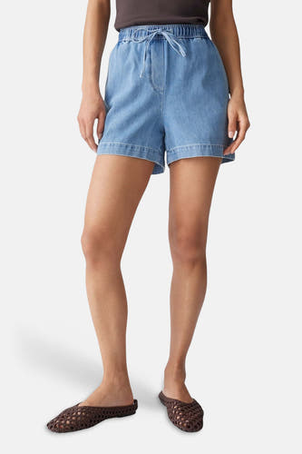 Short - light blue denim
