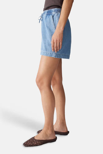 Short - light blue denim