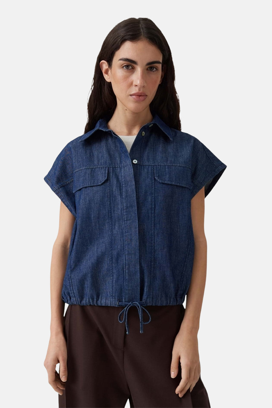 Hemd zonder mouwen - dark blue denim