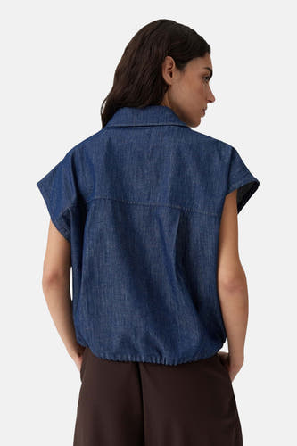 Hemd zonder mouwen - dark blue denim