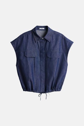 Hemd zonder mouwen - dark blue denim