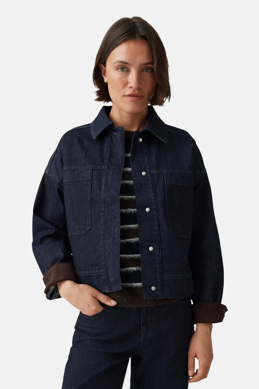 Overshirt - dark blue denim