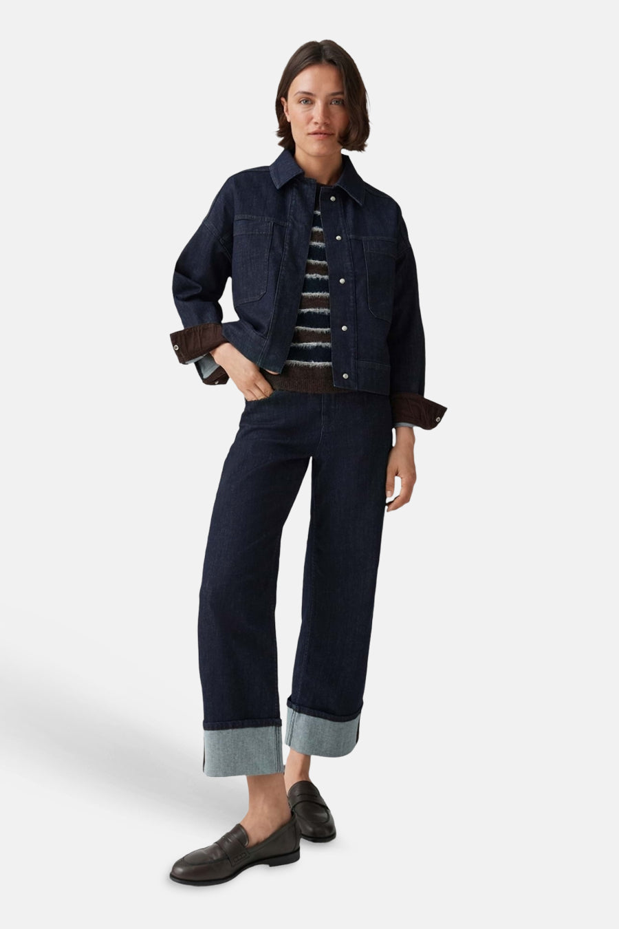 Overshirt - dark blue denim
