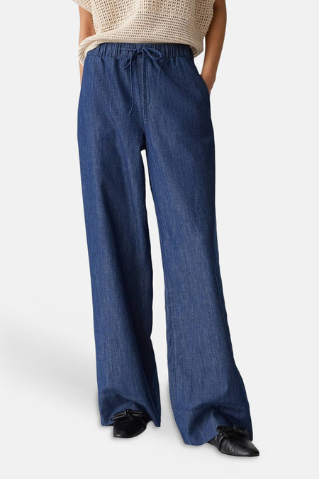 Broeken mid blue denim - OPUS