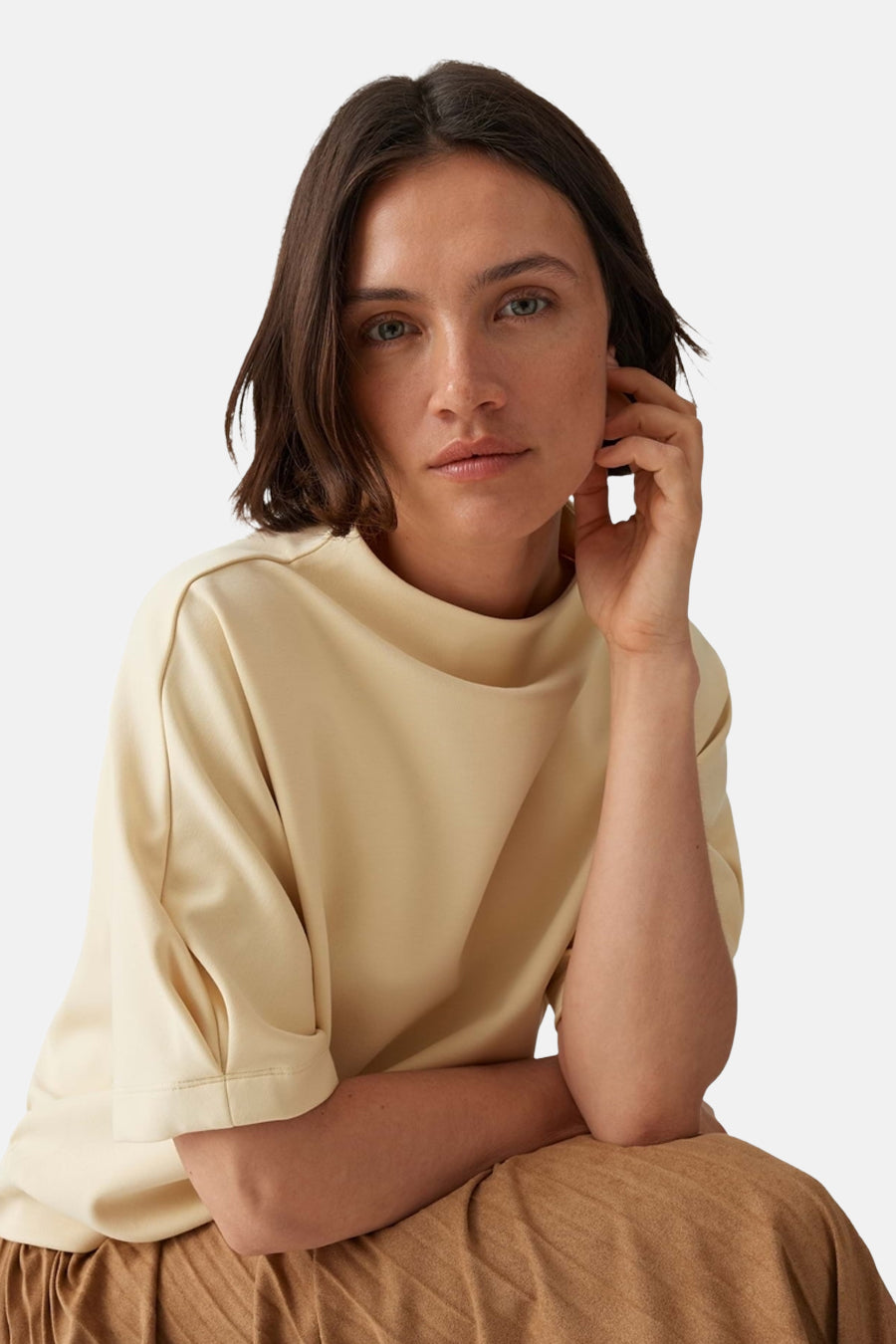 Sweat col O jaune - OPUS