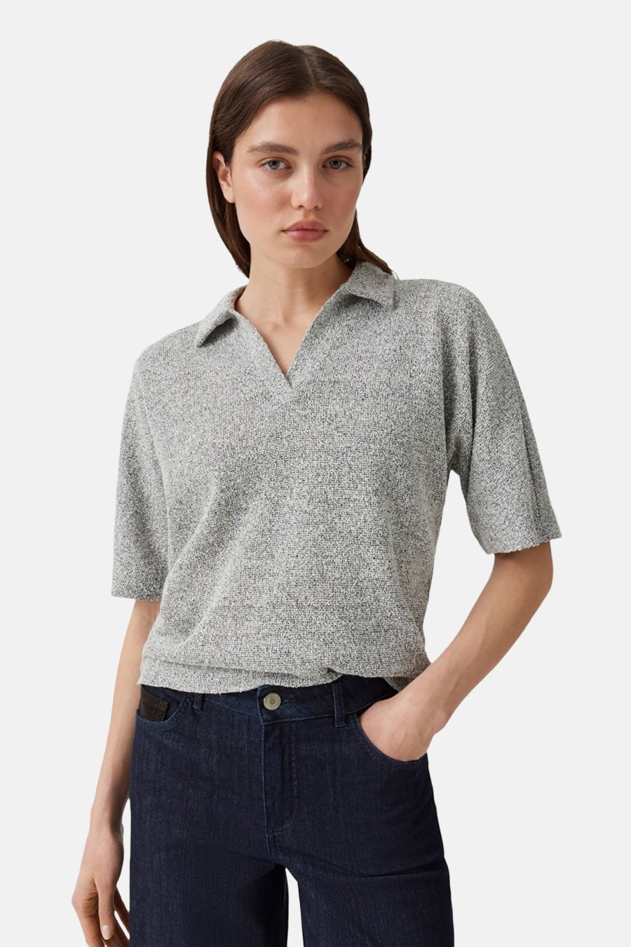Pull col V - multicolore