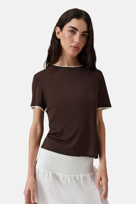 Top (korte mouwen) blauw - OPUS