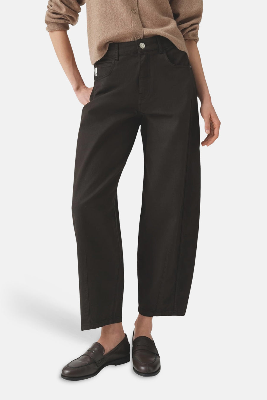 5-pocket broek - bruin