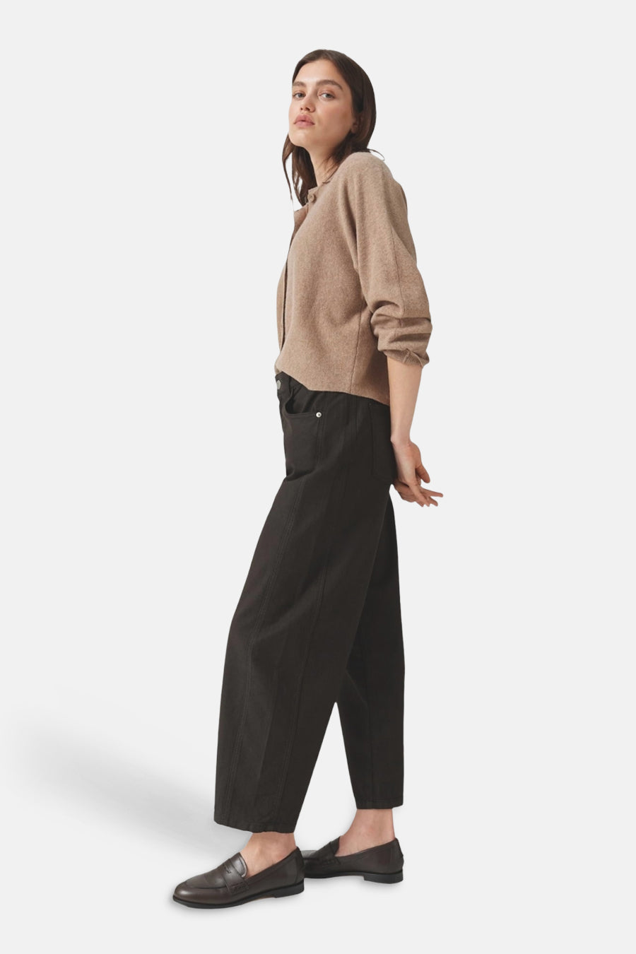 5-pocket broek - bruin