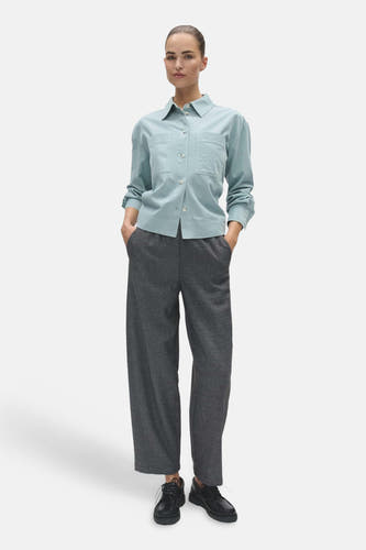 Hemd met lange mouwen - blauw