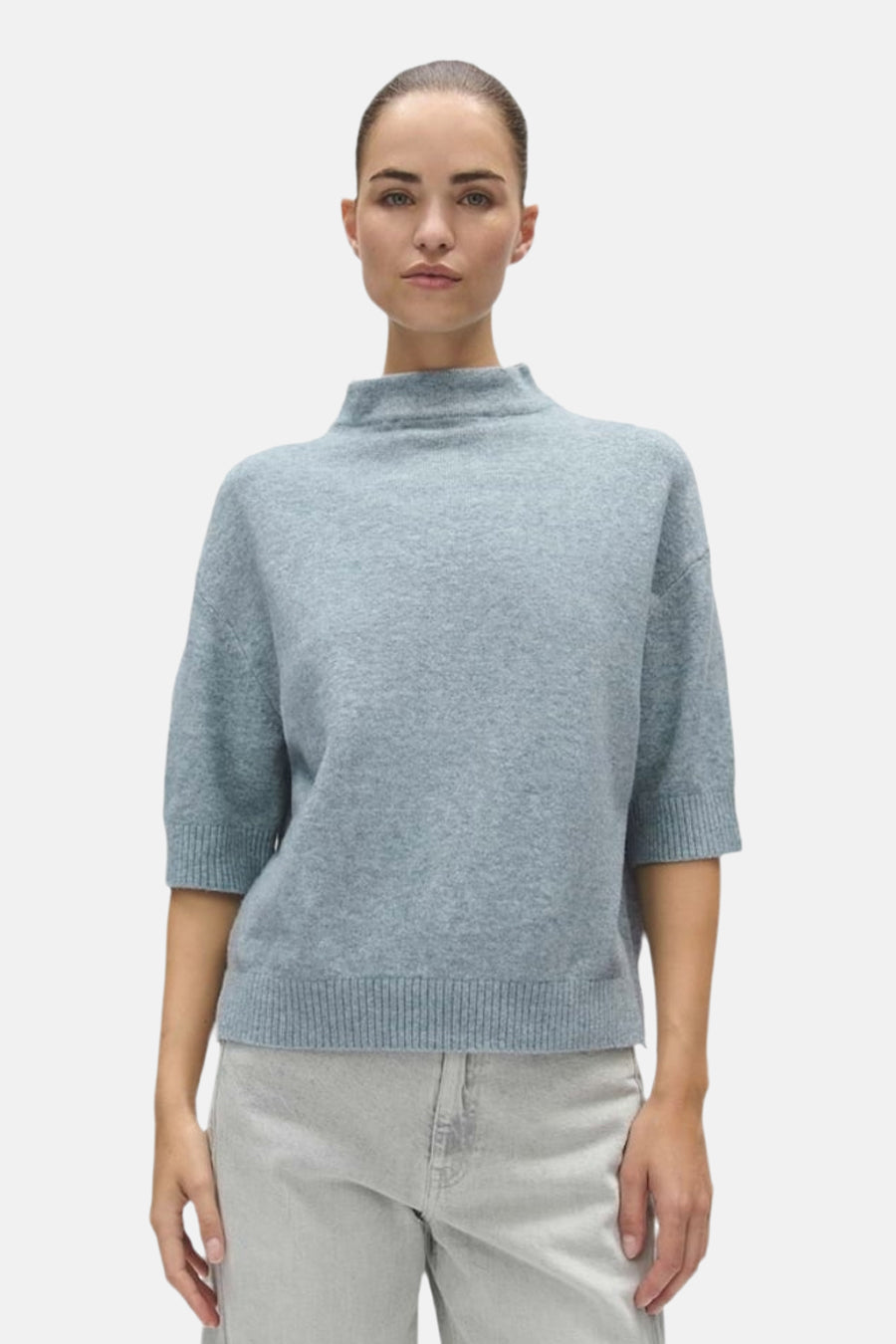Pull col O bleu - OPUS
