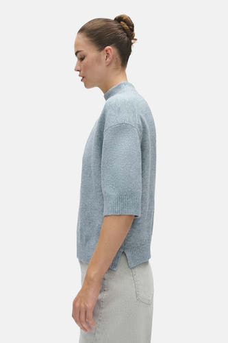 Pull col O bleu - OPUS