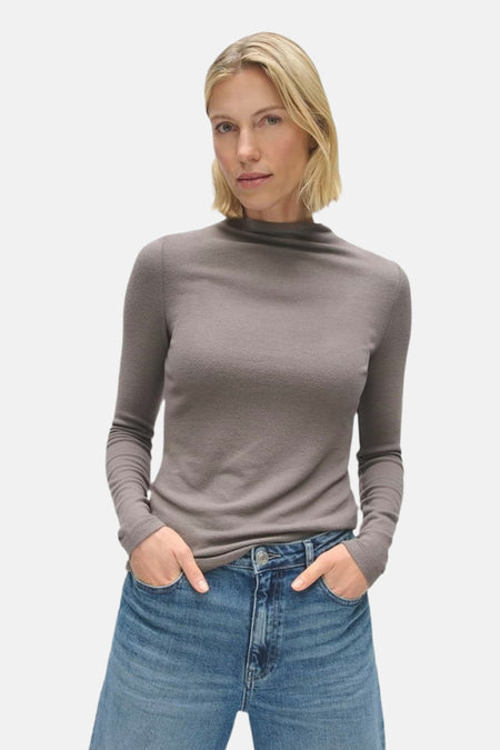 T-shirt met lange mouwen - taupe