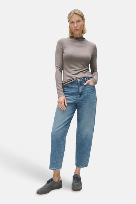 T-shirt met lange mouwen - taupe