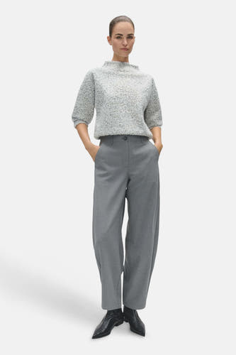 Sweat col O - gris