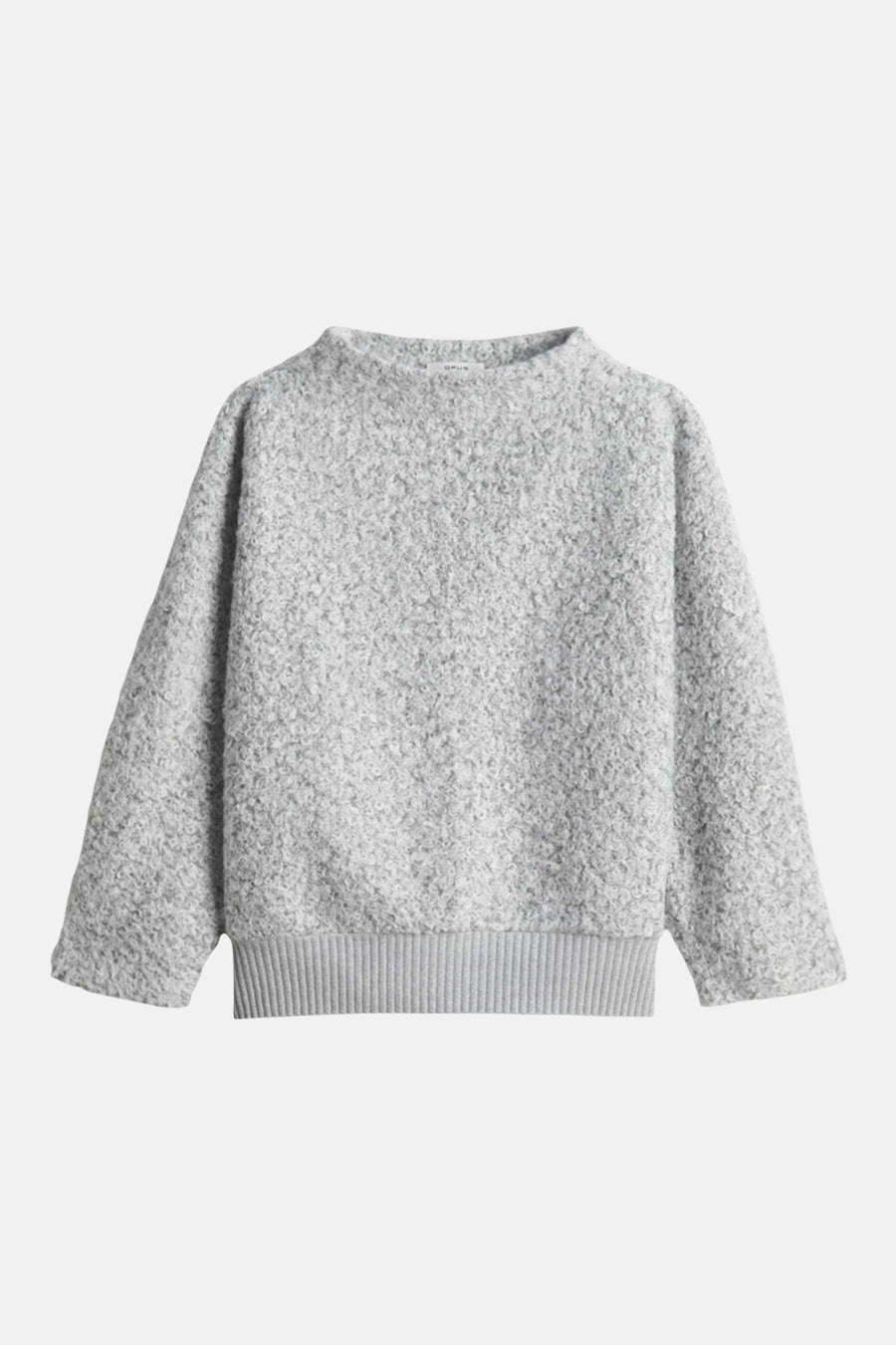 Sweat col O - gris