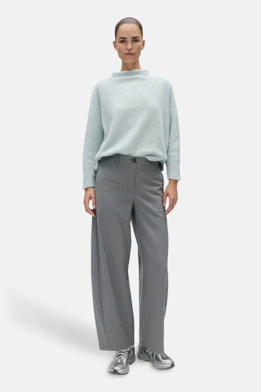 Pull col O - bleu