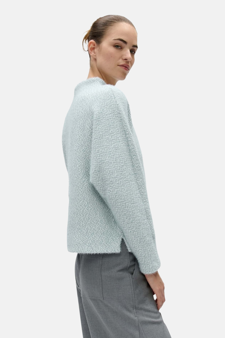 Pull col O - bleu