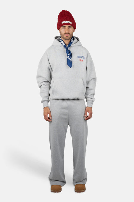 Sweater met kap grijs - PROHIBITED