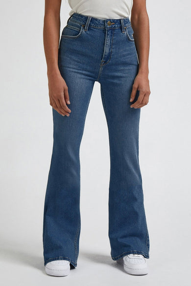 Flared jeans - dark blue denim