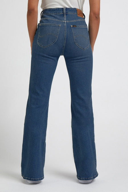 Flared jeans - dark blue denim