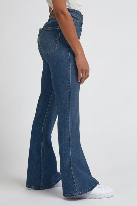 Flared jeans - dark blue denim