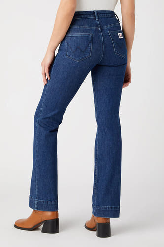 Flared jeans - dark blue denim