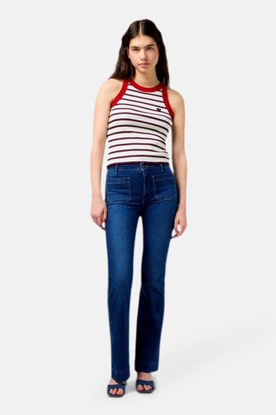 Jeans flared Dark blue denim - Wrangler®