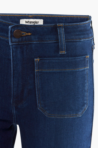 FLARE WRANGLER - dark blue denim - Wrangler®
