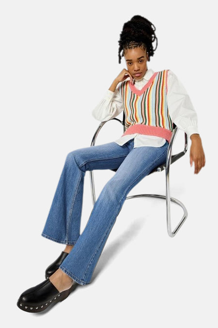 Jeans flared Mid blue denim - Wrangler®