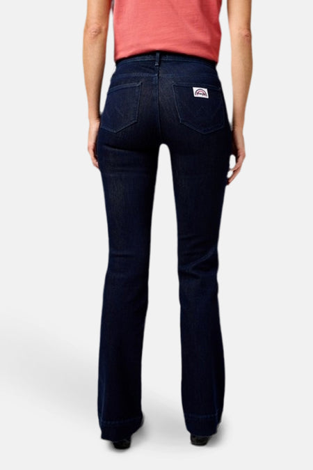 Jeans flared Dark blue denim - Wrangler®