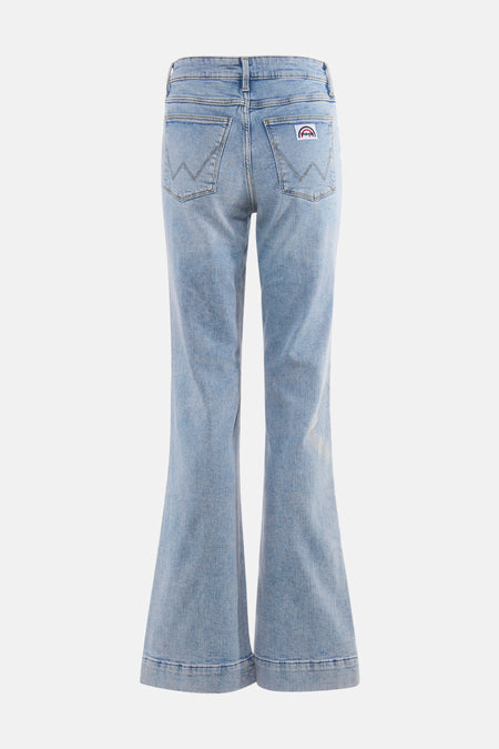 Jeans flared light blue denim - Wrangler®