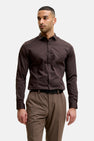 Hemd (lange mouwen) bruin - PREMIUM by JACK & JONES