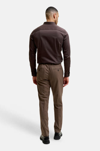 Hemd (lange mouwen) bruin - PREMIUM by JACK & JONES