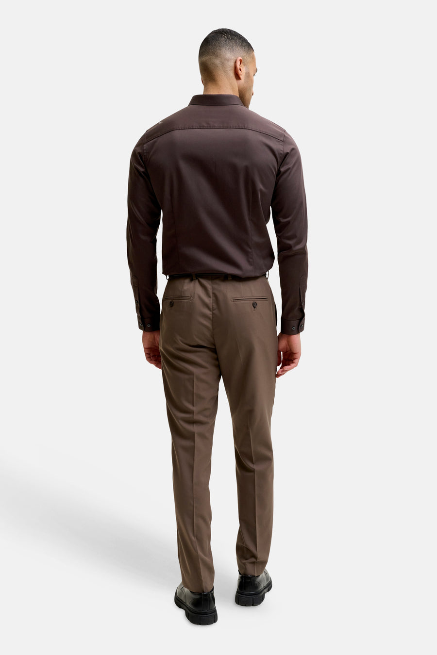 Hemd (lange mouwen) bruin - PREMIUM by JACK & JONES
