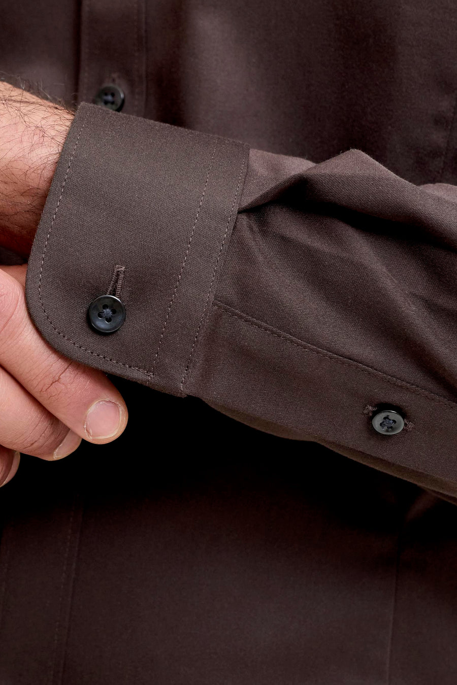 Hemd (lange mouwen) bruin - PREMIUM by JACK & JONES