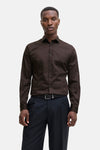 Chemise (manches longues) Brun - PREMIUM by JACK & JONES
