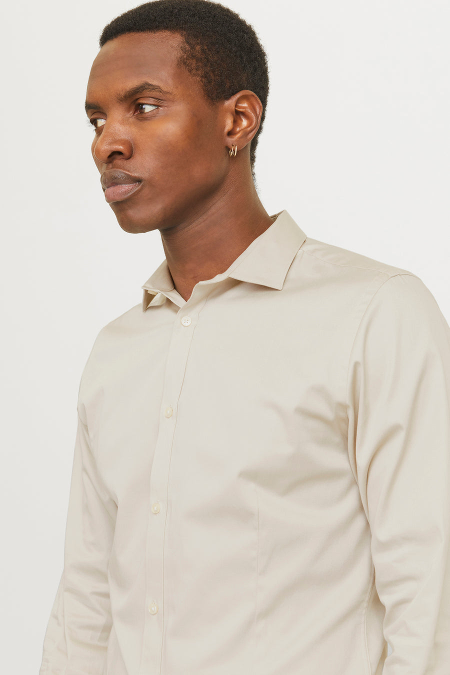 Chemise à manches longues - écru - PREMIUM by JACK & JONES