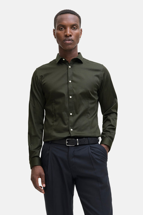 Chemise (manches longues) Vert - PREMIUM by JACK & JONES