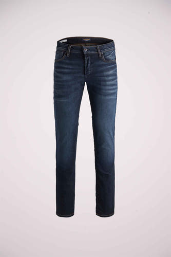 Jean slim fit bleu de Jack & Jones Jeans Intelligence avec un lavage subtil.