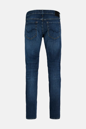 Slim fit jeans van JACK & JONES JEANS INTELLIGENCE, met een mid-blue denim wassing, achterkant.
