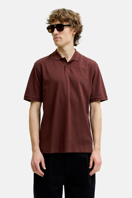 Polo met korte mouwen - bruin