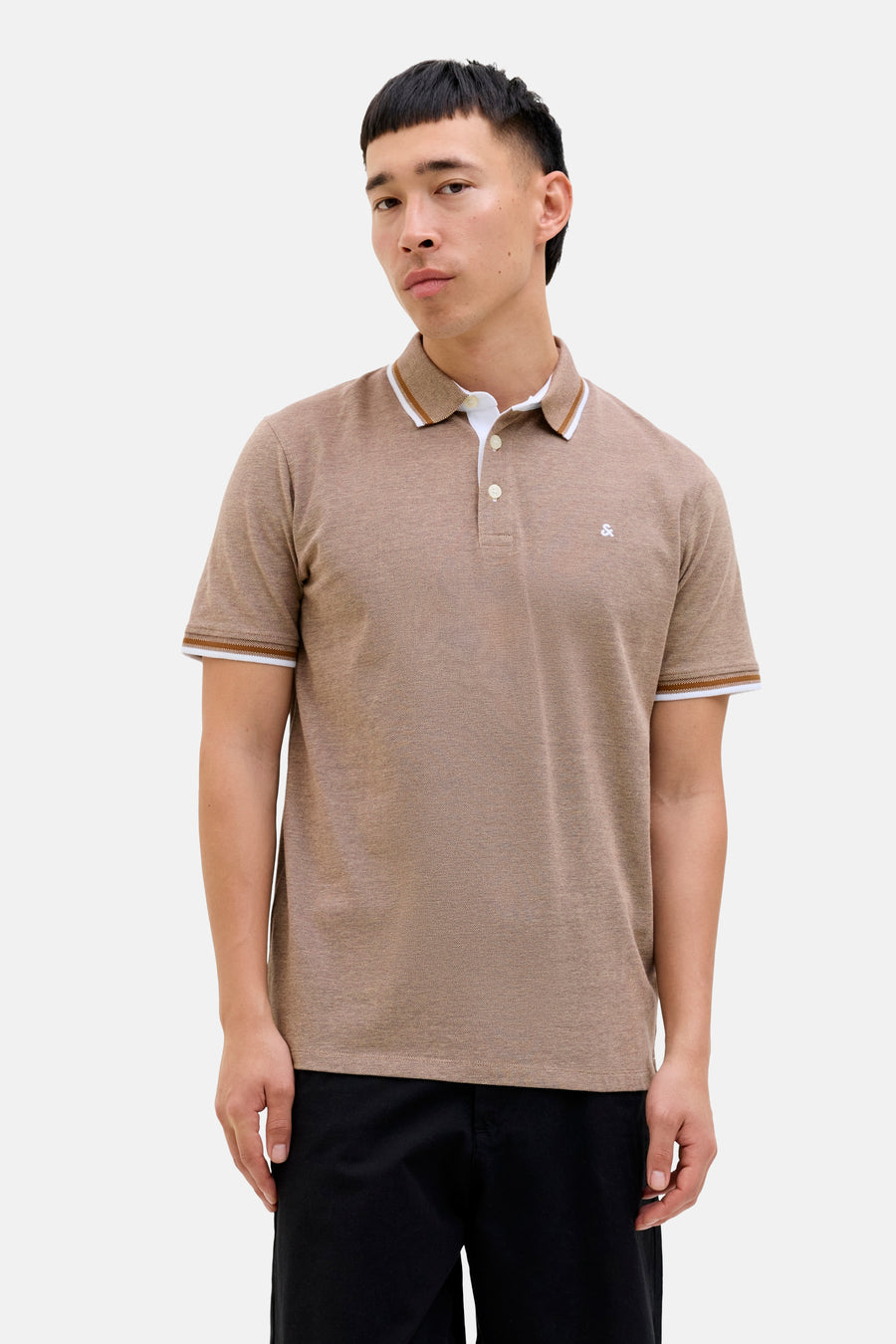 Polo à manches courtes - brun - PREMIUM by JACK & JONES