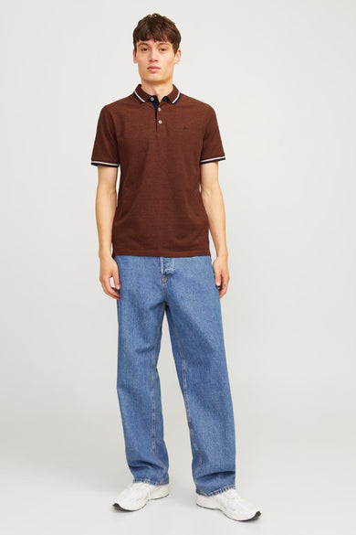 Polo à manches courtes - brun