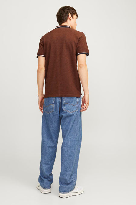 Polo à manches courtes - brun