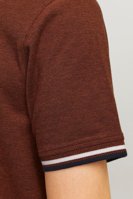 Polo à manches courtes - brun