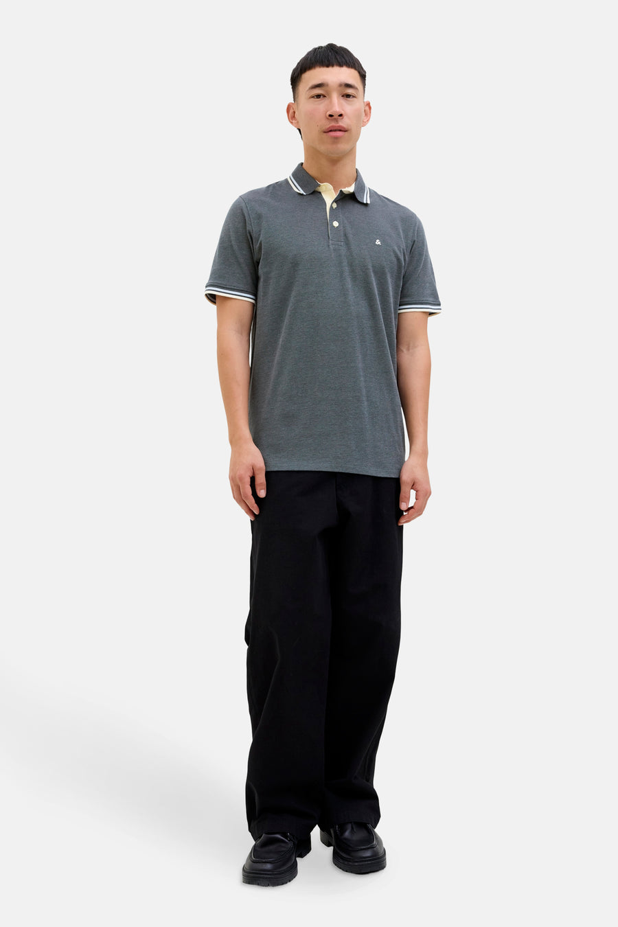 Polo à manches courtes - Gris - PREMIUM by JACK & JONES