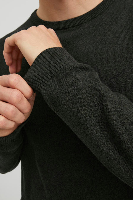 Pull met ronde hals - groen